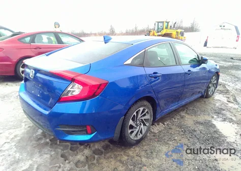 2018 Honda Civic Ex from USA, damaged, VIN 2HGFC2F86JH552711